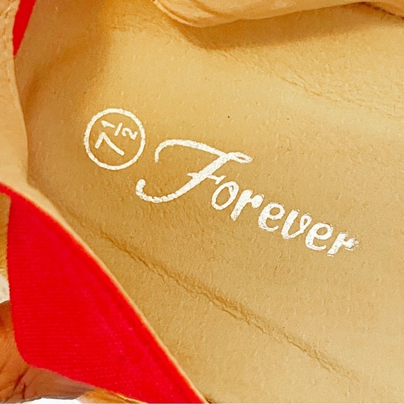 FOREVER 21 | Red Strappy Flatform Sandals Sz 7.5 - Picture 7 of 7